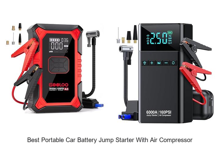 Top 15 Best Portable Car Battery Jump Starter With Air Compressor Guide
